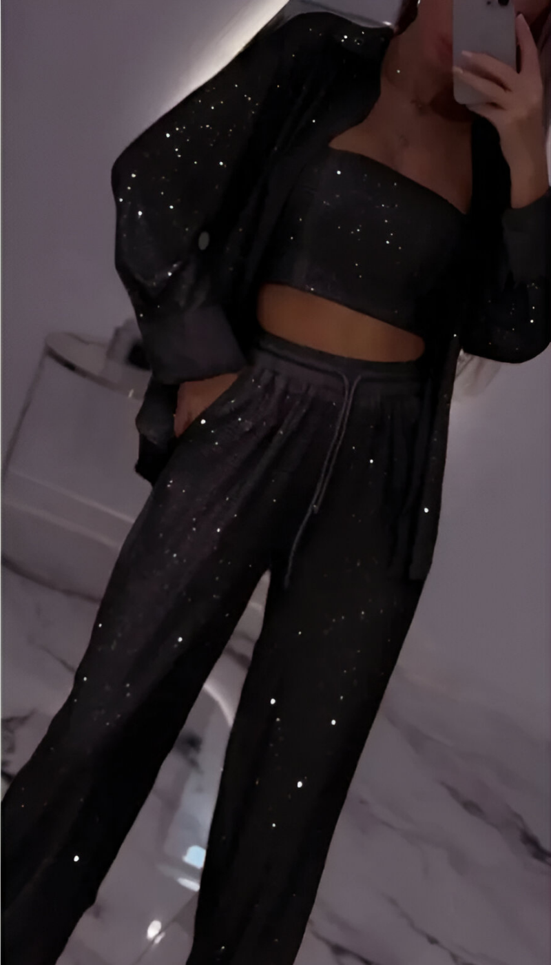 Nola™ | Conjunt de lounge de 3 peces amb brillantors moderns