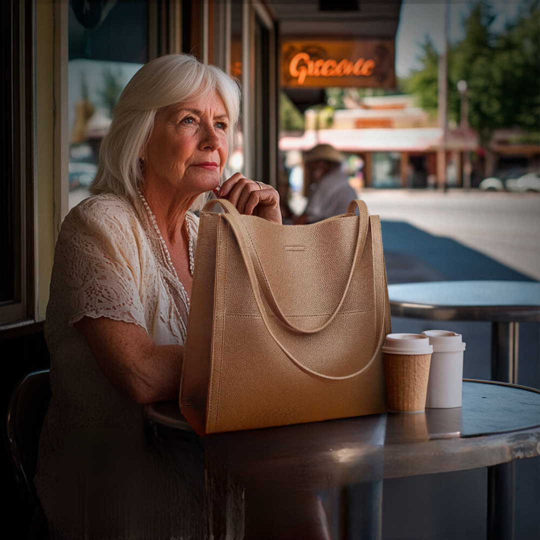 Talia - Bossa de mà de luxe de cuir suau