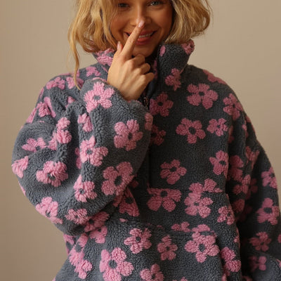 Vellina™ - Pullover de Fleece Floral