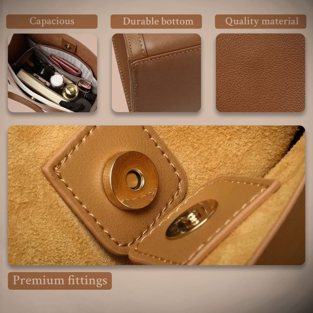 Talia - Bossa de mà de luxe de cuir suau