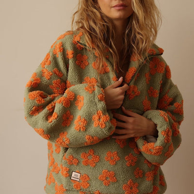 Vellina™ - Pullover de Fleece Floral