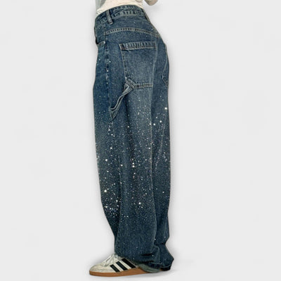 Fable - Jeans Denim Brillant en Estil Carpenter Balloon
