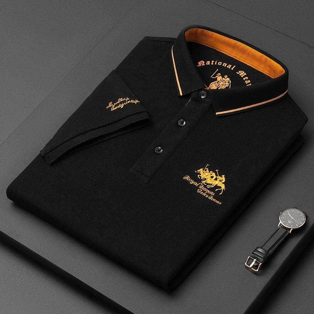 Poloshirt per a homes de màniga curta – Polo elegant i modern per a lleure i oficina