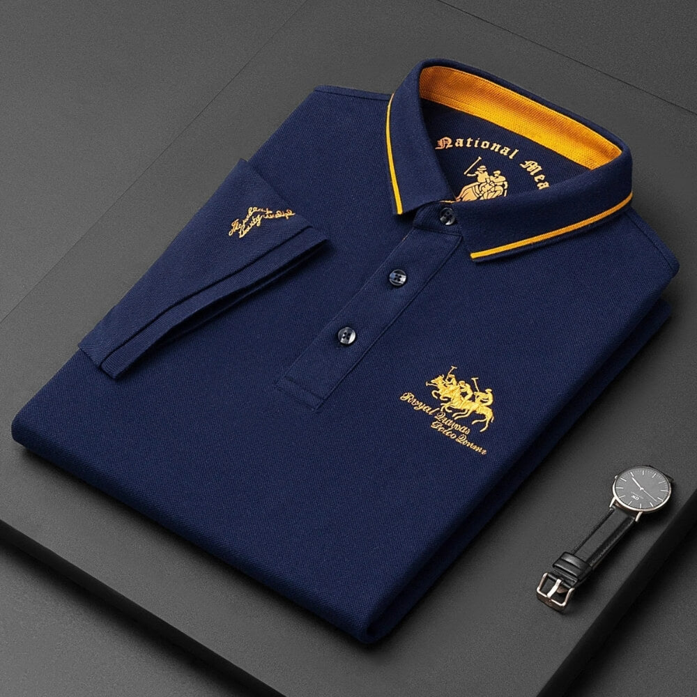 Poloshirt per a homes de màniga curta – Polo elegant i modern per a lleure i oficina