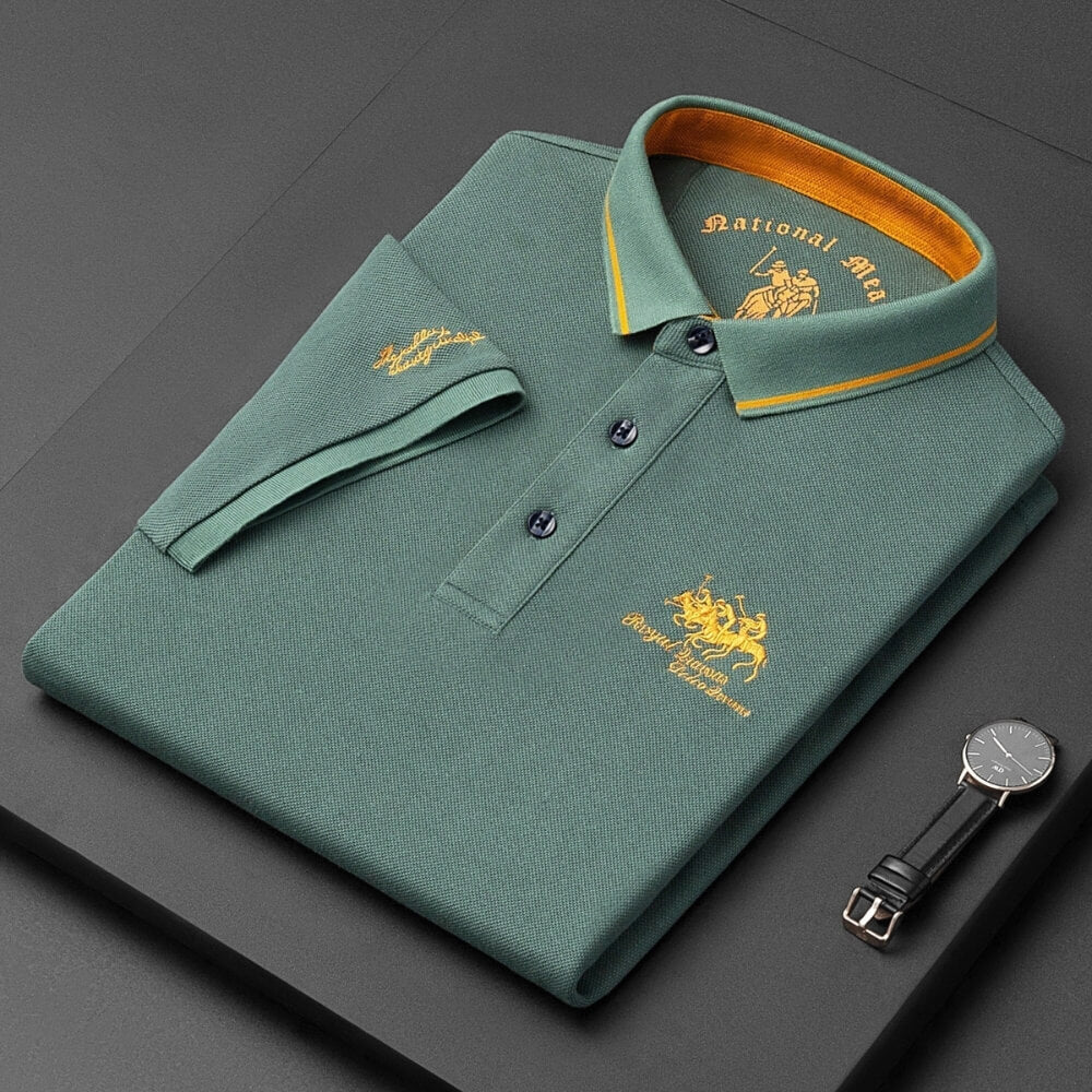 Poloshirt per a homes de màniga curta – Polo elegant i modern per a lleure i oficina