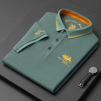 Poloshirt per a homes de màniga curta – Polo elegant i modern per a lleure i oficina