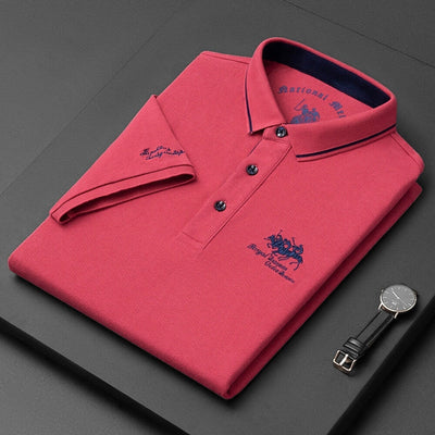Poloshirt per a homes de màniga curta – Polo elegant i modern per a lleure i oficina
