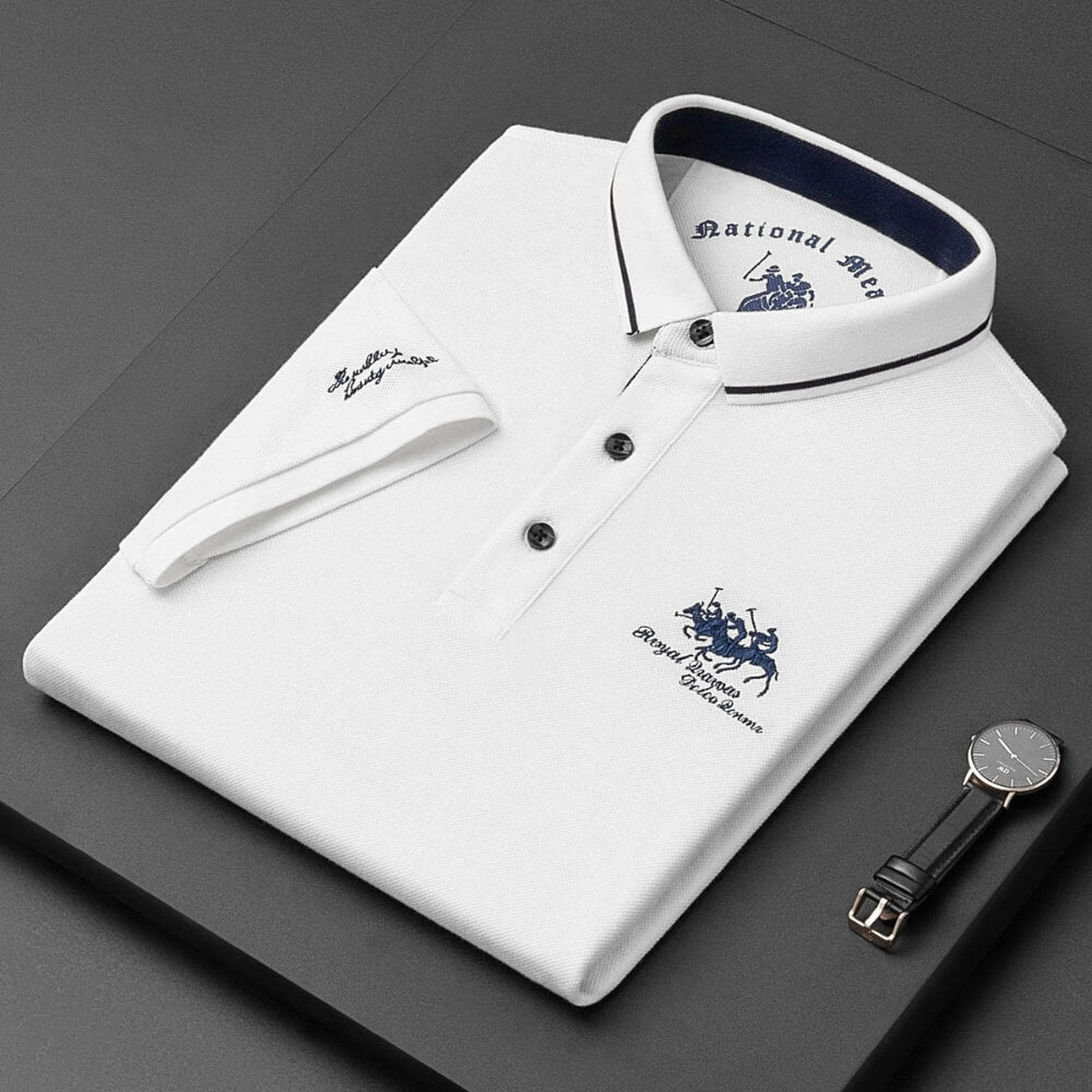Poloshirt per a homes de màniga curta – Polo elegant i modern per a lleure i oficina
