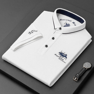 Poloshirt per a homes de màniga curta – Polo elegant i modern per a lleure i oficina