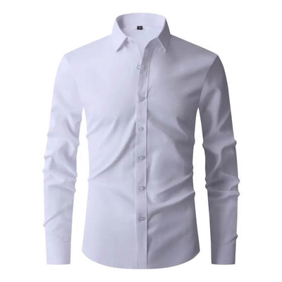 Camises de Negoci per a Homes – Elegant, Ajustada, de Llarga Maniga, ideal per a l'Oficina i Reunions