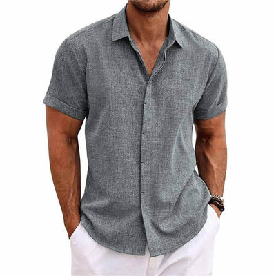 Camisa Elegant per a Home de Manga Curt – Samarreta Moderna per a l'Estiu