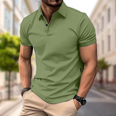 Poloshirt Home Slim Fit – Elegant Poloshirt de màniga curta per a l'oficina i el temps lliure
