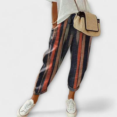 Burga - Pantalons de cotó i lli còmodes