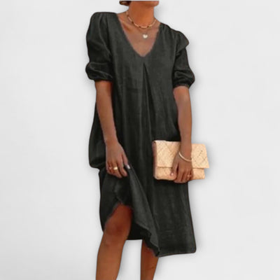 Fanny - Vestit d'estiu elegant amb detalls de ganxet