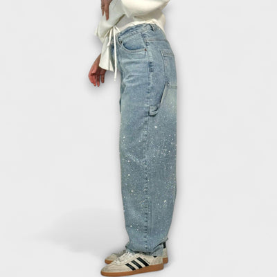 Fable - Jeans Denim Brillant en Estil Carpenter Balloon