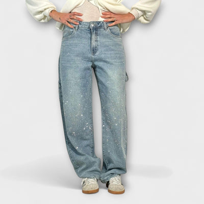Fable - Jeans Denim Brillant en Estil Carpenter Balloon