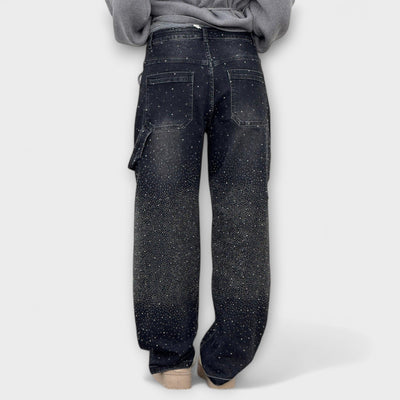 Fable - Jeans Denim Brillant en Estil Carpenter Balloon