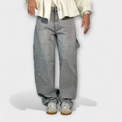 Fable - Jeans Denim Brillant en Estil Carpenter Balloon