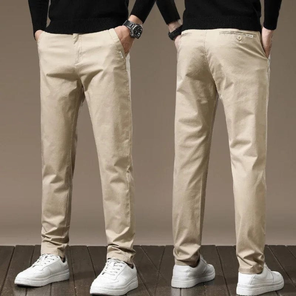 Pantalons elegants per a home slim fit per a l'oficina i el temps lliure