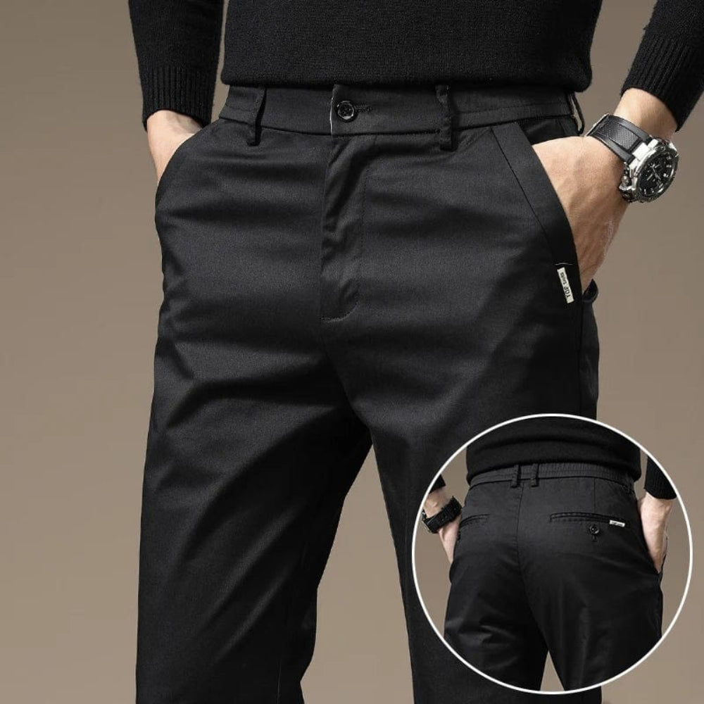 Pantalons elegants per a home slim fit per a l'oficina i el temps lliure
