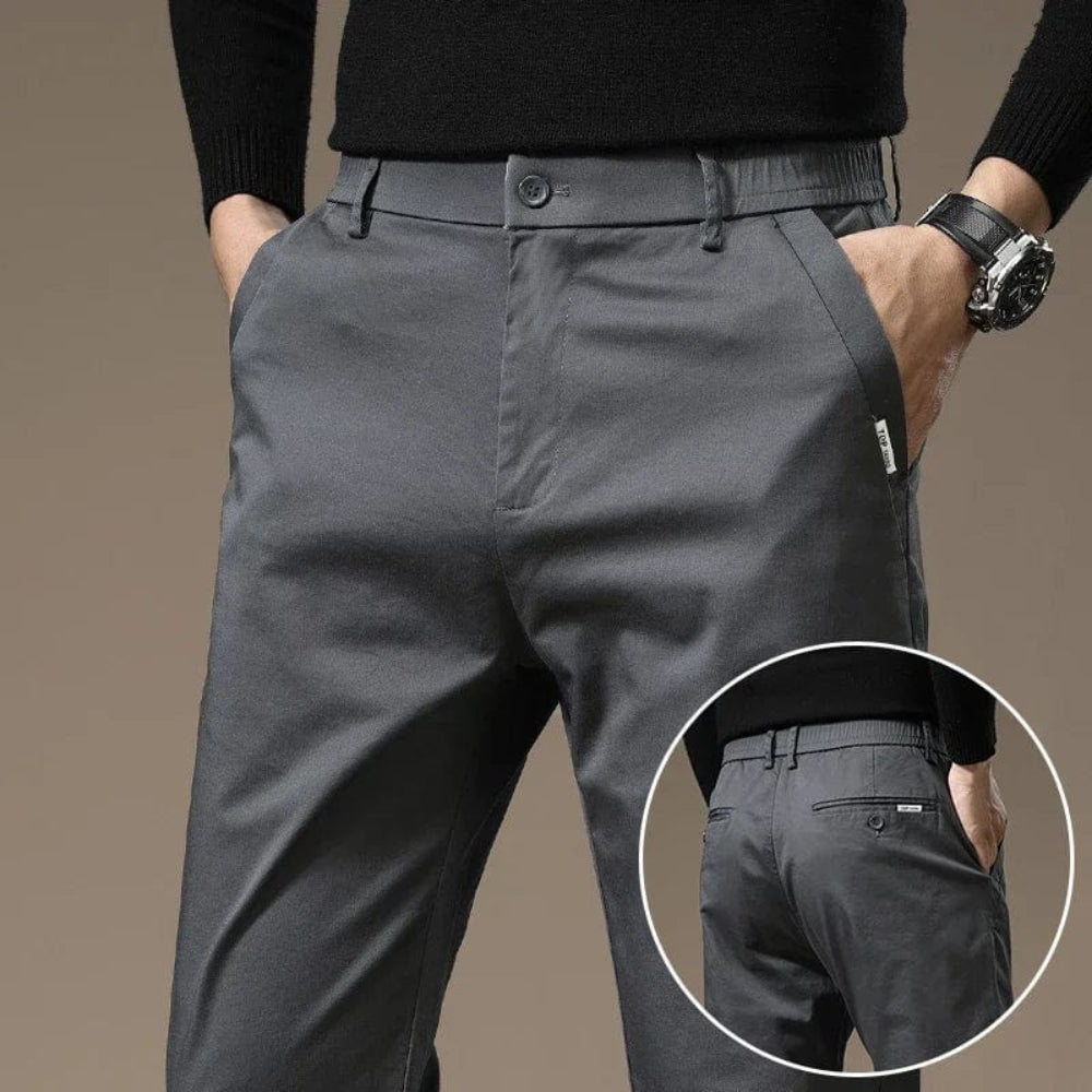 Pantalons elegants per a home slim fit per a l'oficina i el temps lliure