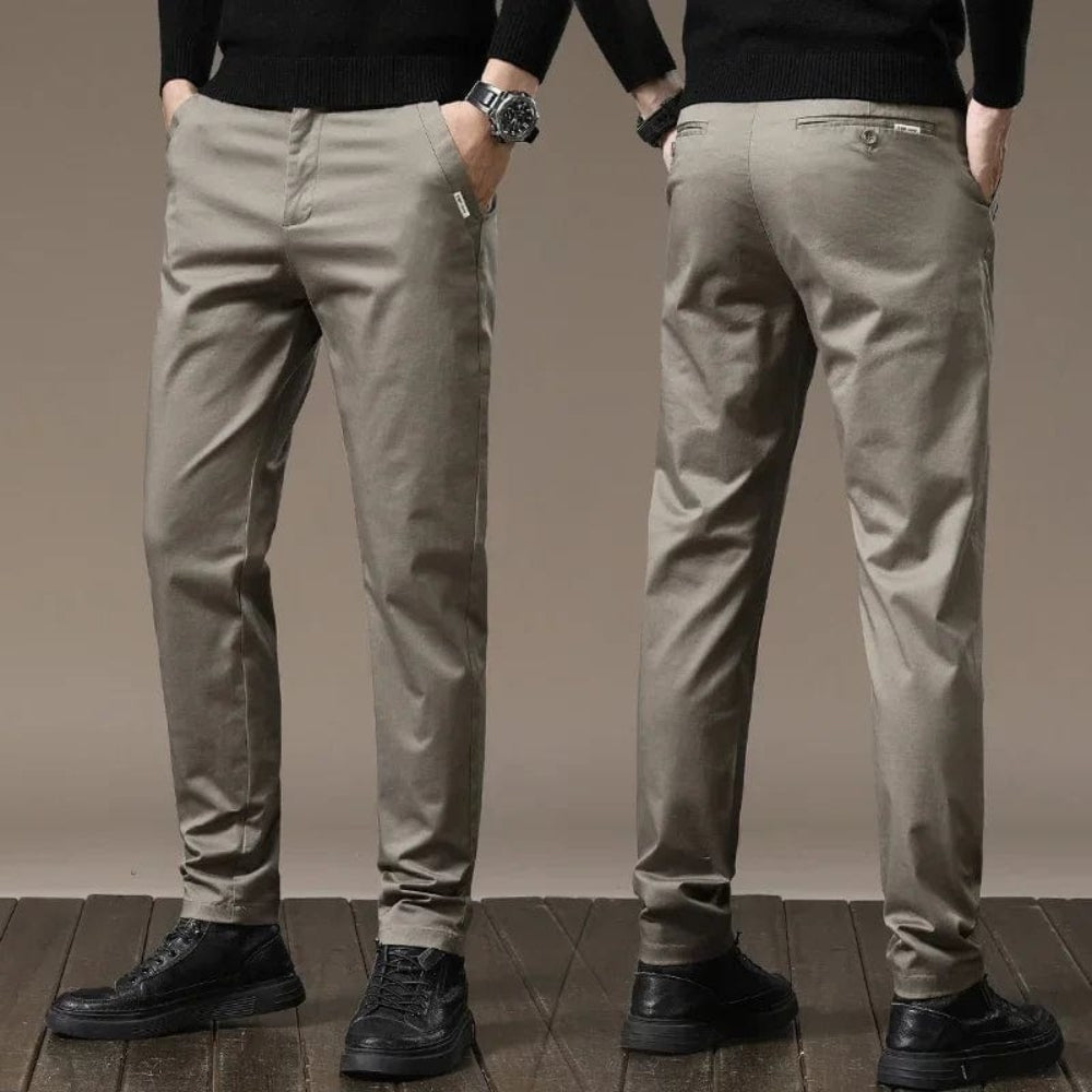 Pantalons elegants per a home slim fit per a l'oficina i el temps lliure