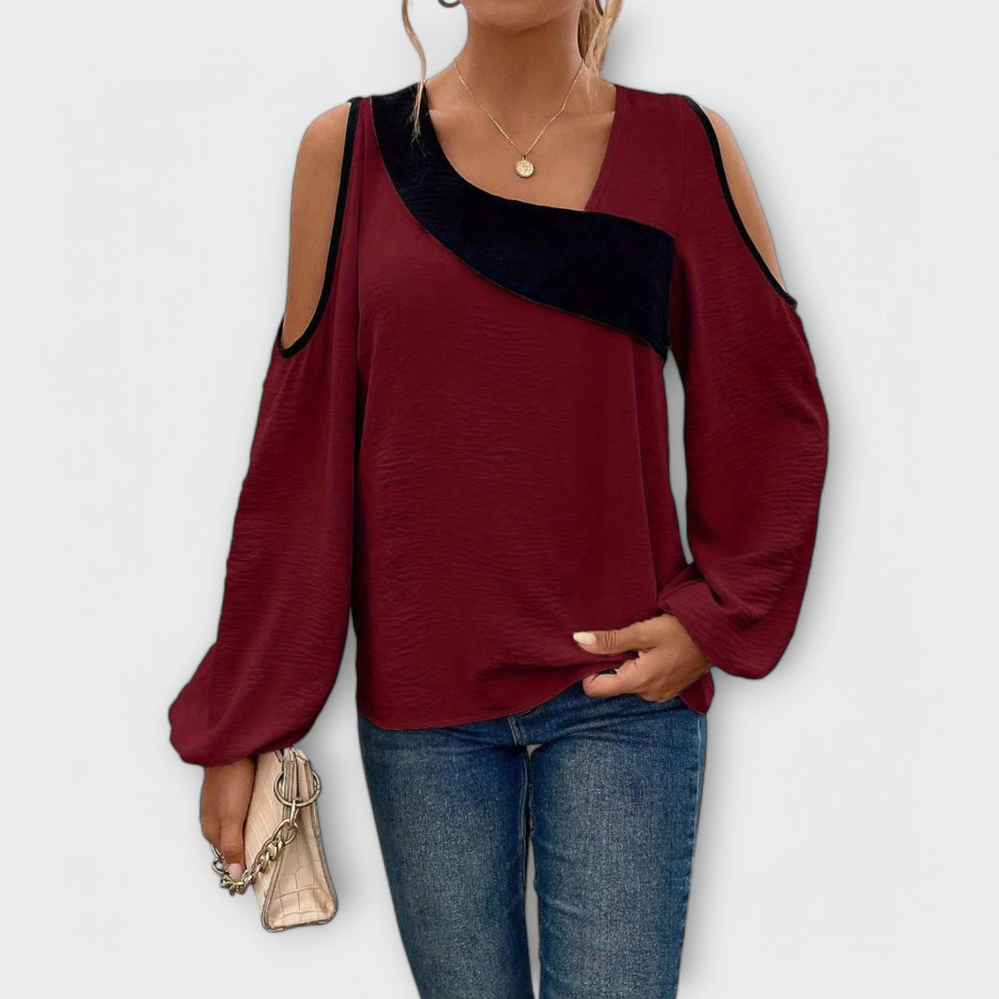 Scarlett - Blusa amb escot quadrat