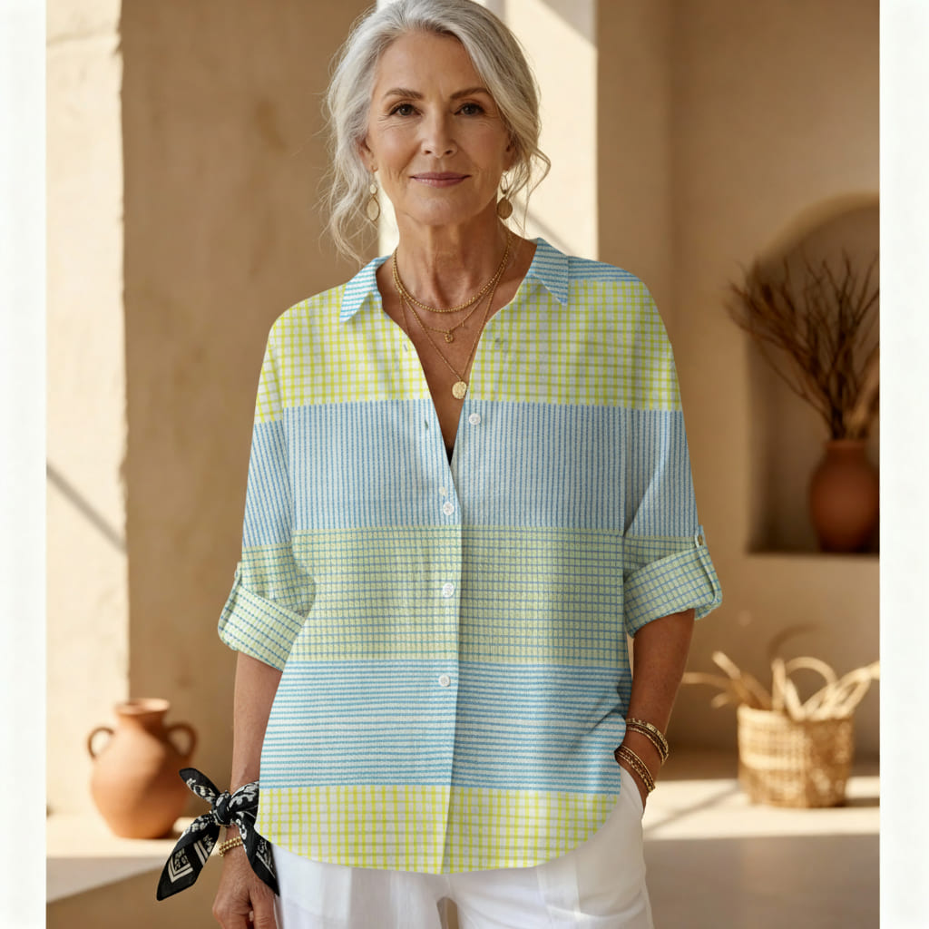 Philippa - Camiseta de ratlles pastel