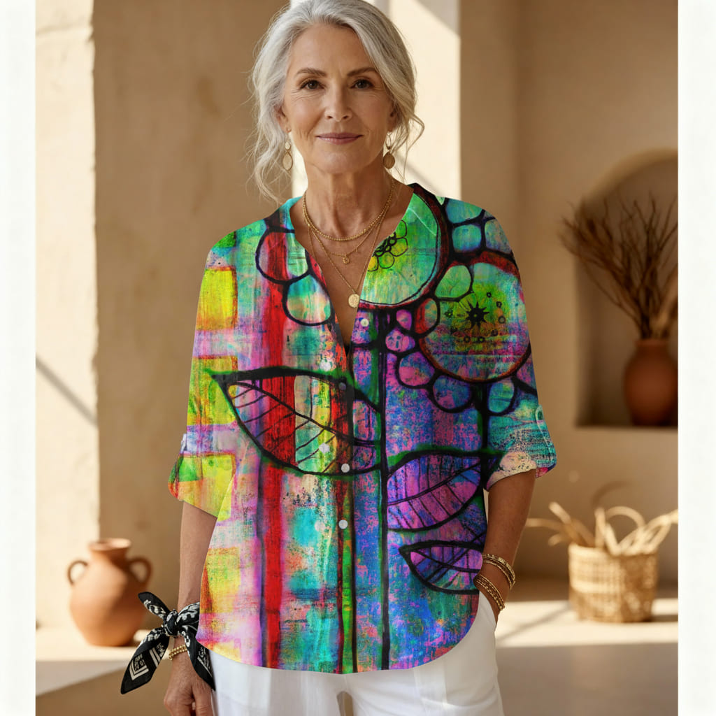 Fane - samarreta amb estampat artístic