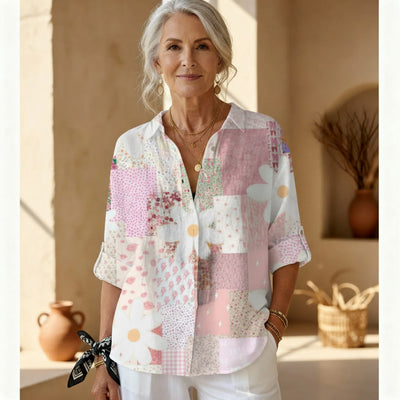 Fani - samarreta de retalls amb disseny floral